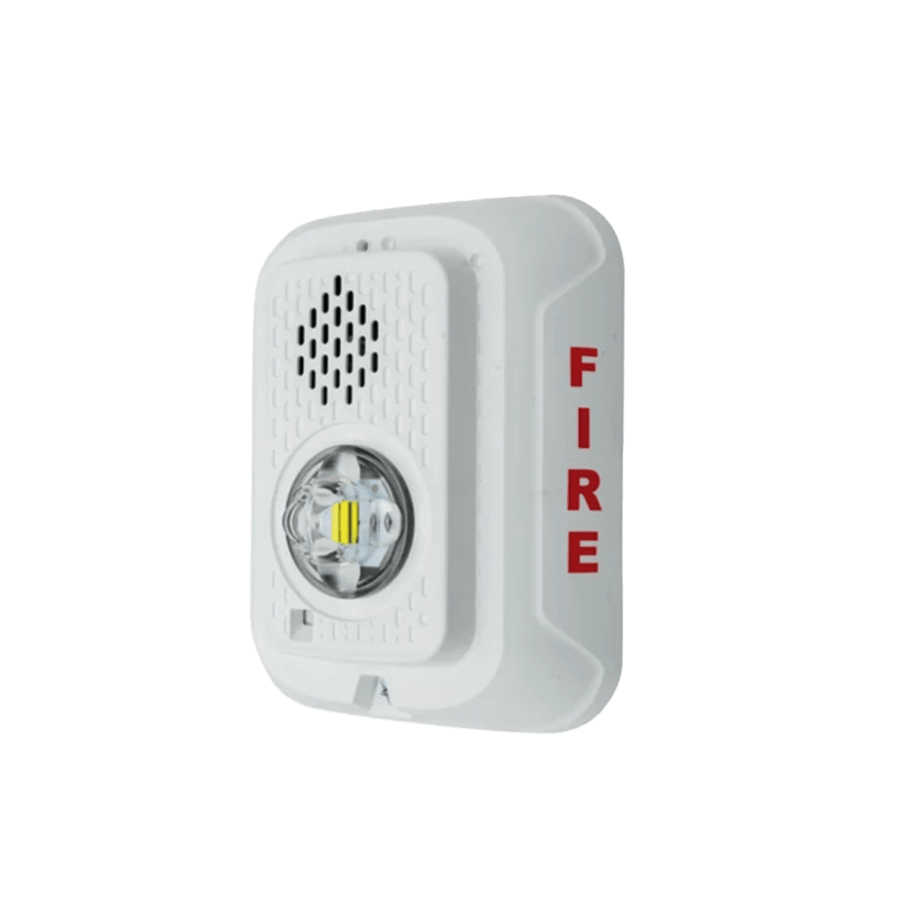 Sirena con Lámpara LED Estroboscópica / a 2 Hilos / Montaje en Pared / 24 Vcd / Configuración Estroboscópica Seleccionable / Texto en Inglés / Color Blanca - Image 3