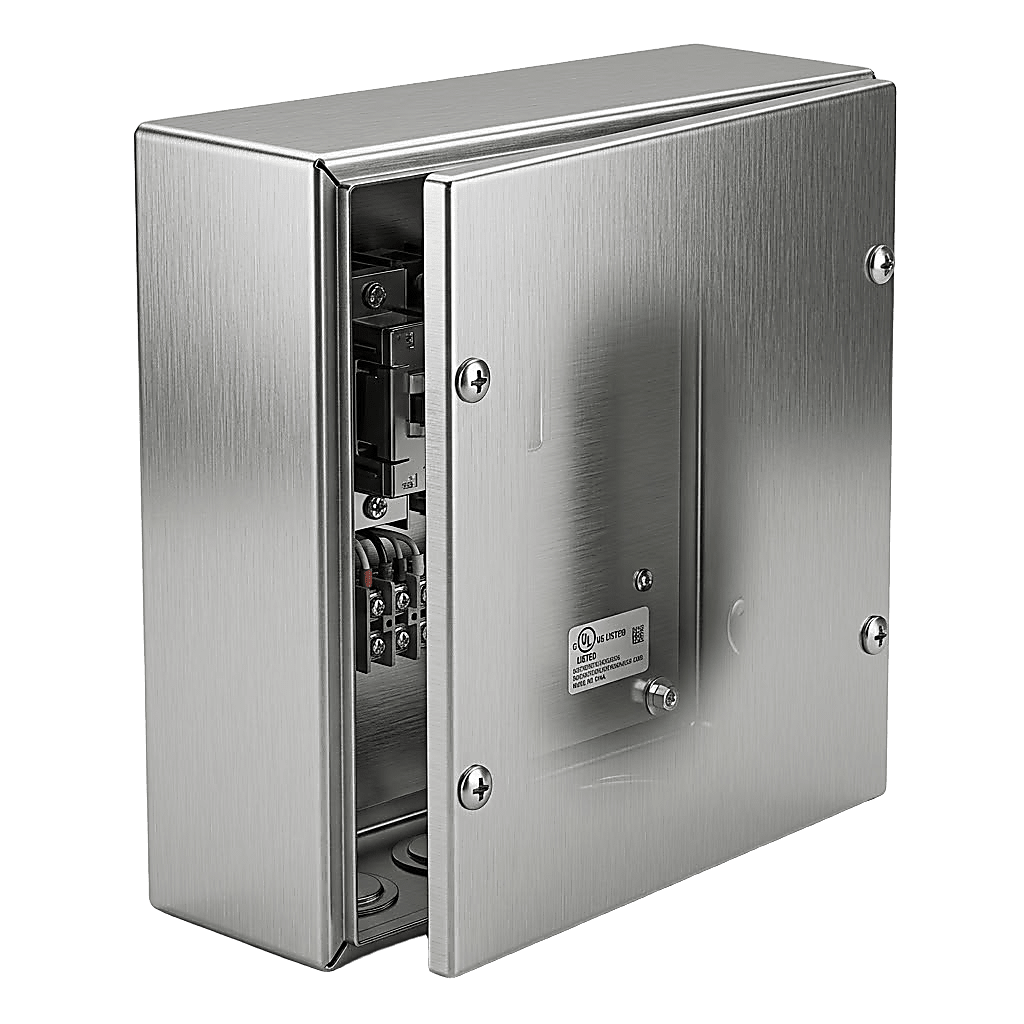 Caja Extra Grande 6" x 6" x 4"/ Profundidad 4"/ Sin Orificios. - Image 3