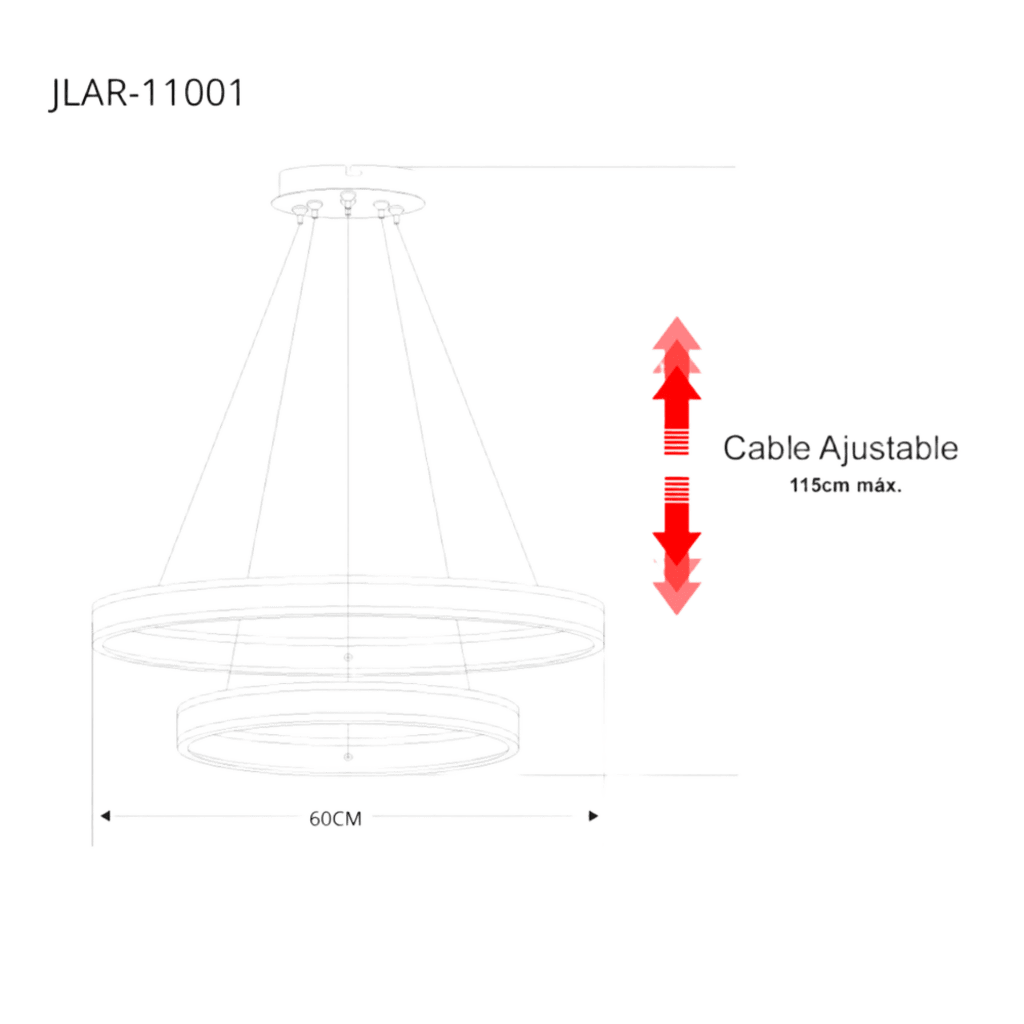 Lámpara de Techo LED / Chips LED Ahorra Energía 80% / 110W / Flujo Luminoso 8,800 lm / Montaje Sobreponer / Interior IP20 / Vida Útil 50,000 h - Image 3