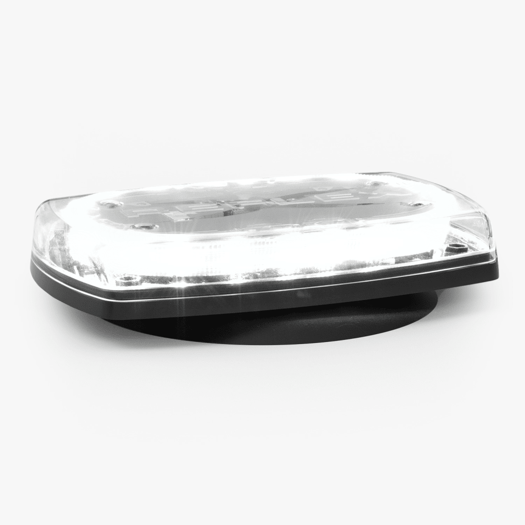 Mini torreta de 48 LED 10" Ámbar/Claro, Lente Transparente, Imán y Encendedor de Vehículo - Image 3