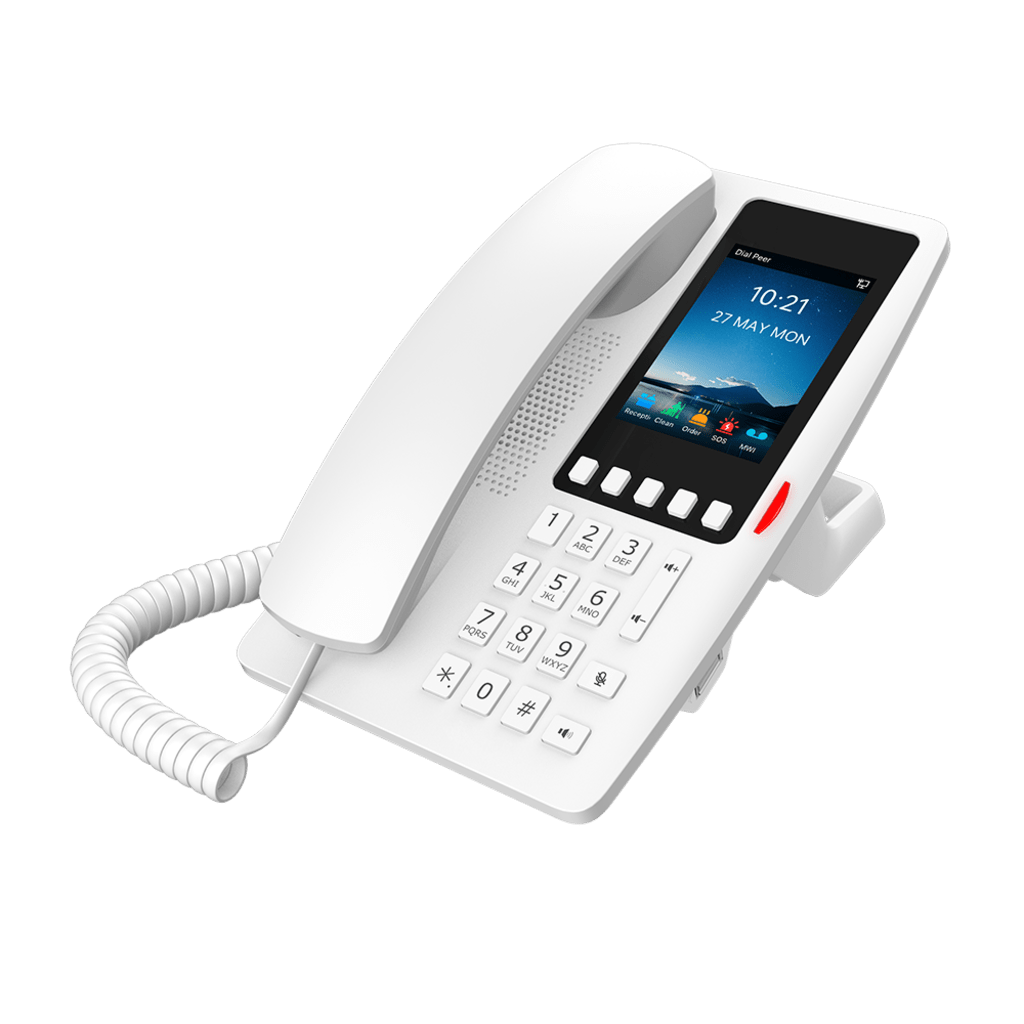 Teléfono IP Wi-Fi Hotelero con PoE, Puerto USB de Carga y Pantalla LCD de 3.5" - Image 3