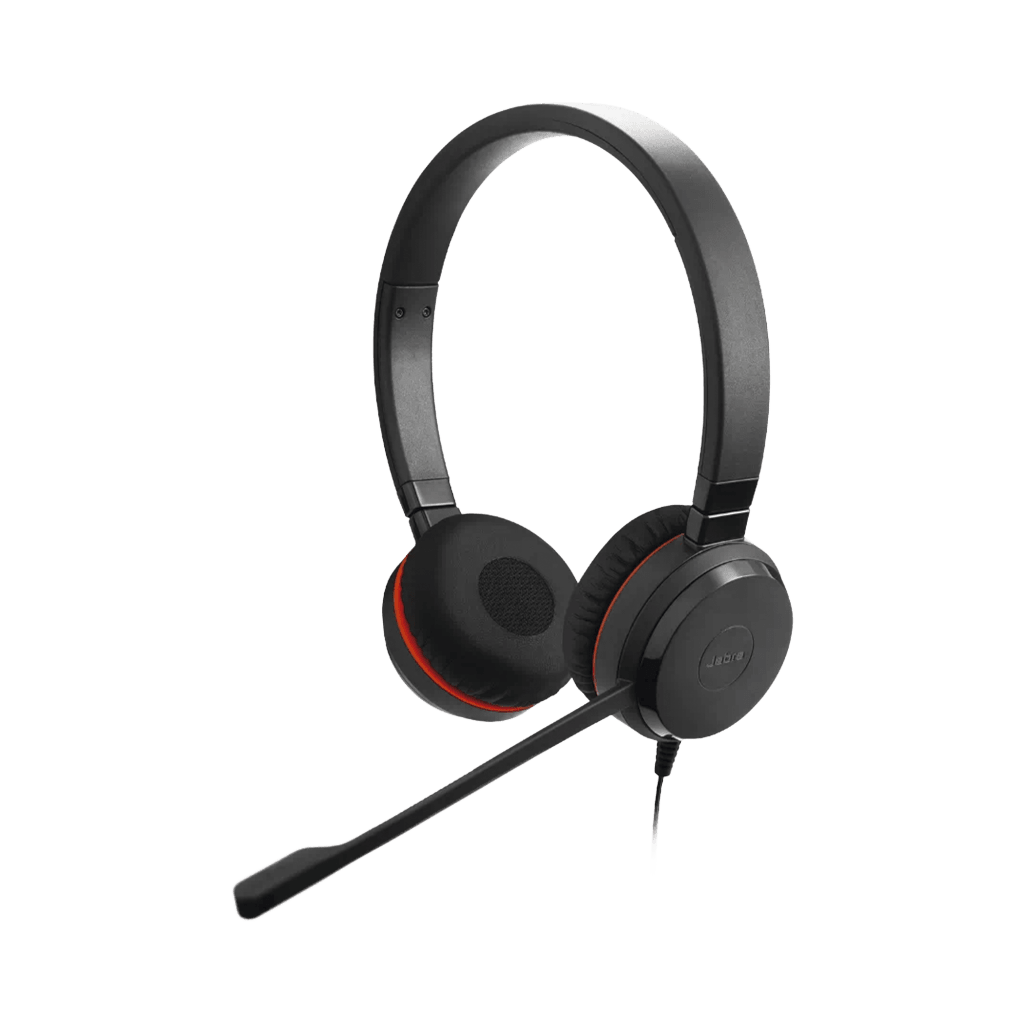 Jabra Evolve 30 II Duo MS con conexión USB C/A y 3.5mm, micrófono con cancelación de ruido y controlador en el cable con botones e indicadores LED (5399-823-309) - Image 3