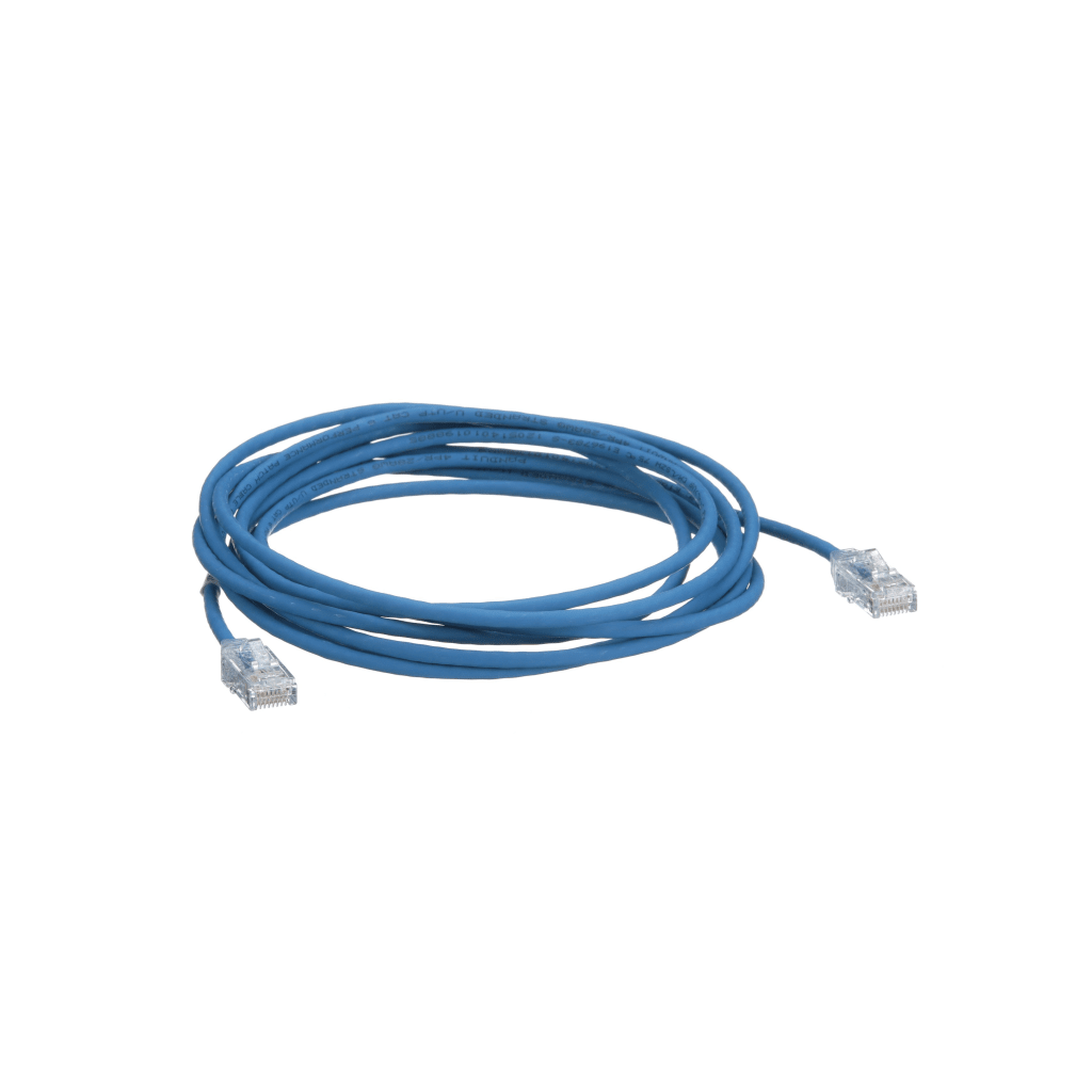 Cable de Parcheo TX6, UTP Cat6, Di?metro Reducido (28AWG), Color Azul, 15.24 Metros (50 Pies) - Image 3