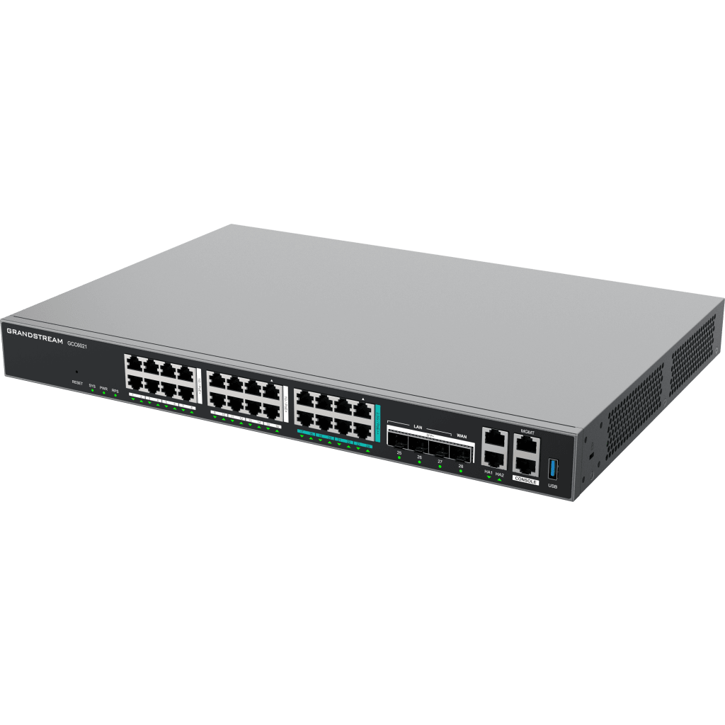 Router Todo-en-Uno GCC6021 con PBX de 50 Extensiones + Firewall + VPN + Switch de 16 Puertos GbE + 4x SFP+ 10 GbE y 8x 2.5 GbE / Gestión en la Nube con GDMS - Image 3