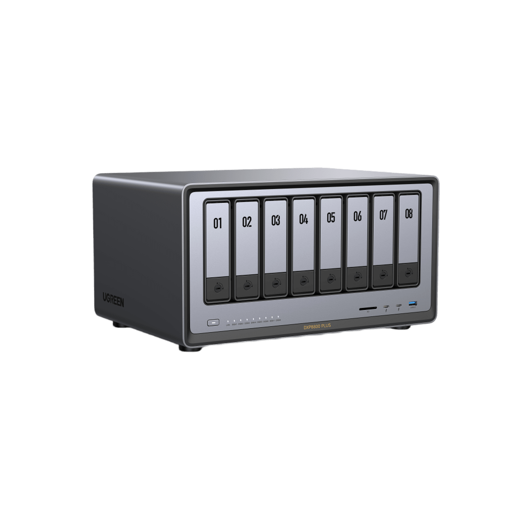 NAS UGREEN NASync DXP8800 Plus / Intel Core i5-1235U 10 Núcleos / 8 Bahías SATA + 2 M.2 NVMe / 2 Puertos 10GbE / Thunderbolt 4 / HDMI 8K / DDR5 Expandible 64GB / PCIe 4.0 x4 - Image 3