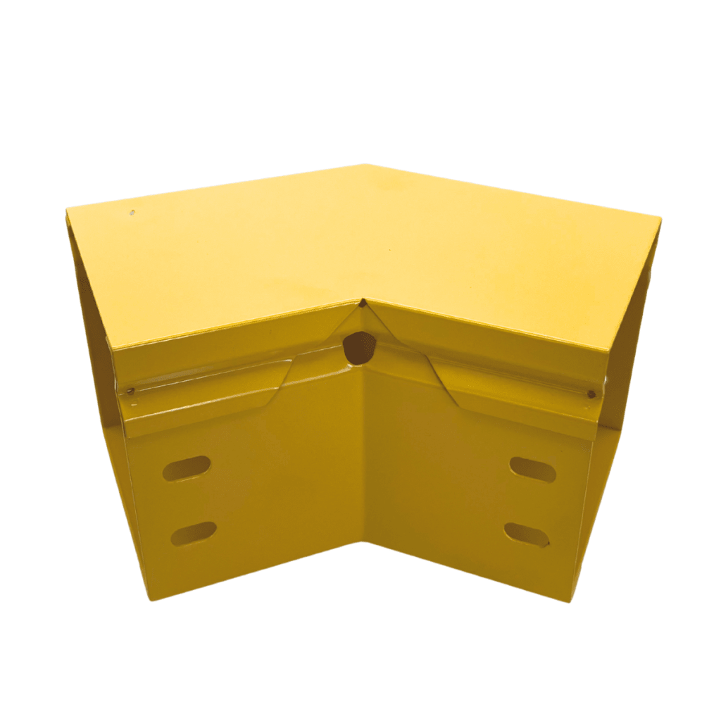 CHFIBER CURVA HORIZONTAL A 45° DE ALUMINIO PERALTE 4" ANCHO 4" RADIO 8" CON RECUBRIMIENTO EN PINTURA EPÓXICA, INCLUYE TAPA , UN PAR DE COPLES Y TORNILLERÍA. - Image 3