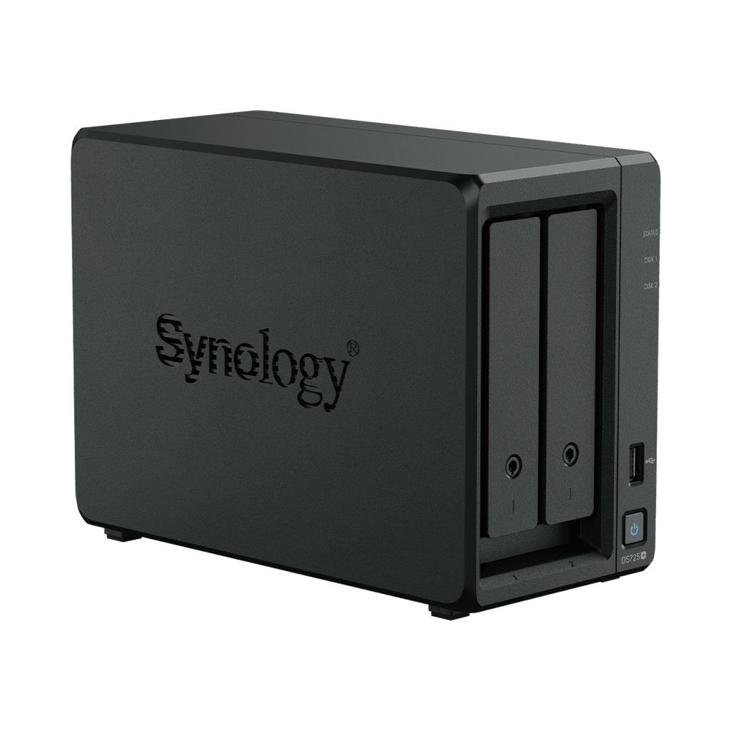 NAS Synology DiskStation DS725+ | 2 Bahías | Expandible hasta 7 Unidades | 2 Ranuras M.2 NVMe | Puerto 2.5GbE | Rendimiento 276 MB/s Lectura y 224 MB/s Escritura | Compatible con Unidad de Expansión DX525. - Image 3