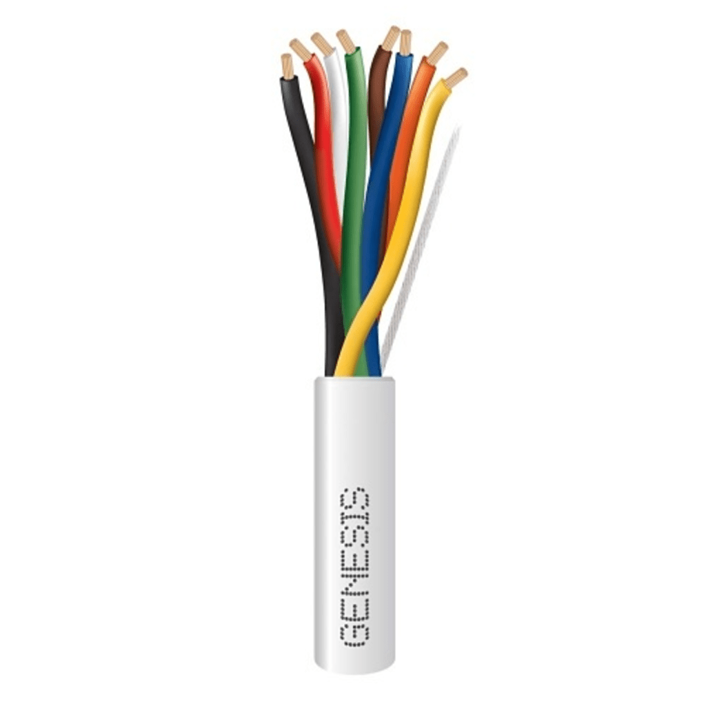 Carrete de 305 Metros (1000 Pies) / Cable de Cobre / 8 x 18 AWG / Plenum / Para Interior / Color Blanco / Para Aplicaciones de Alarmas de Intrusión/Control de Acceso/ Automatización / Interfonos y Tv Porteros