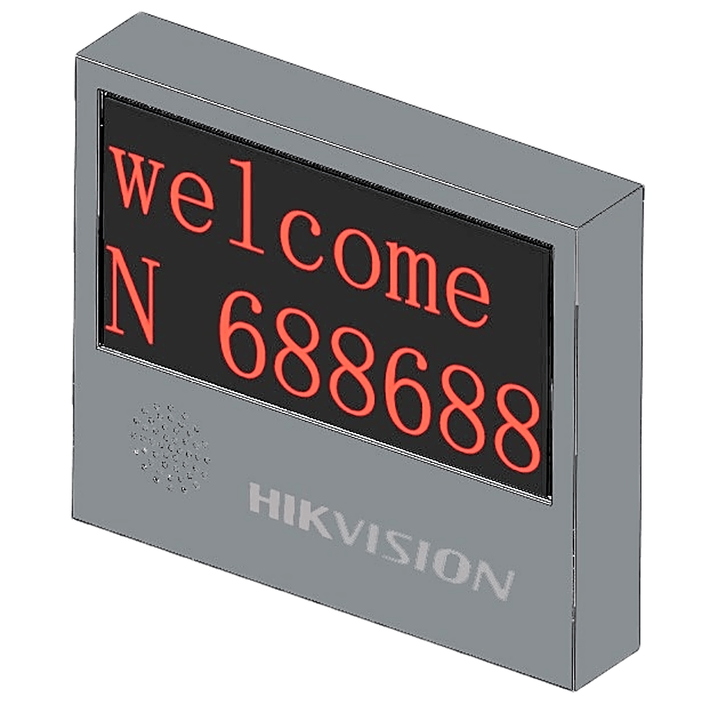 Pantalla LED Exterior de Entrada y Salida / 2 Líneas / 8 Caracteres / 2 Colores / Resolución 64x32 / IP54