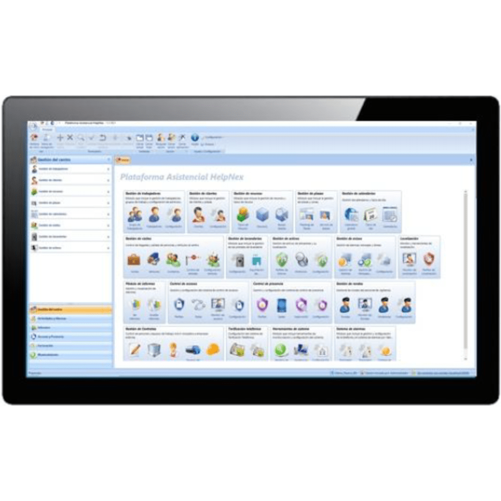 Pantalla Táctil NX0420/V2 21.5" / Windows 10 / Protección IP65 / 4 USB / HDMI / VGA / RS-232 / Wi-Fi / Helpnex Preinstalado / Montaje Panel y VESA