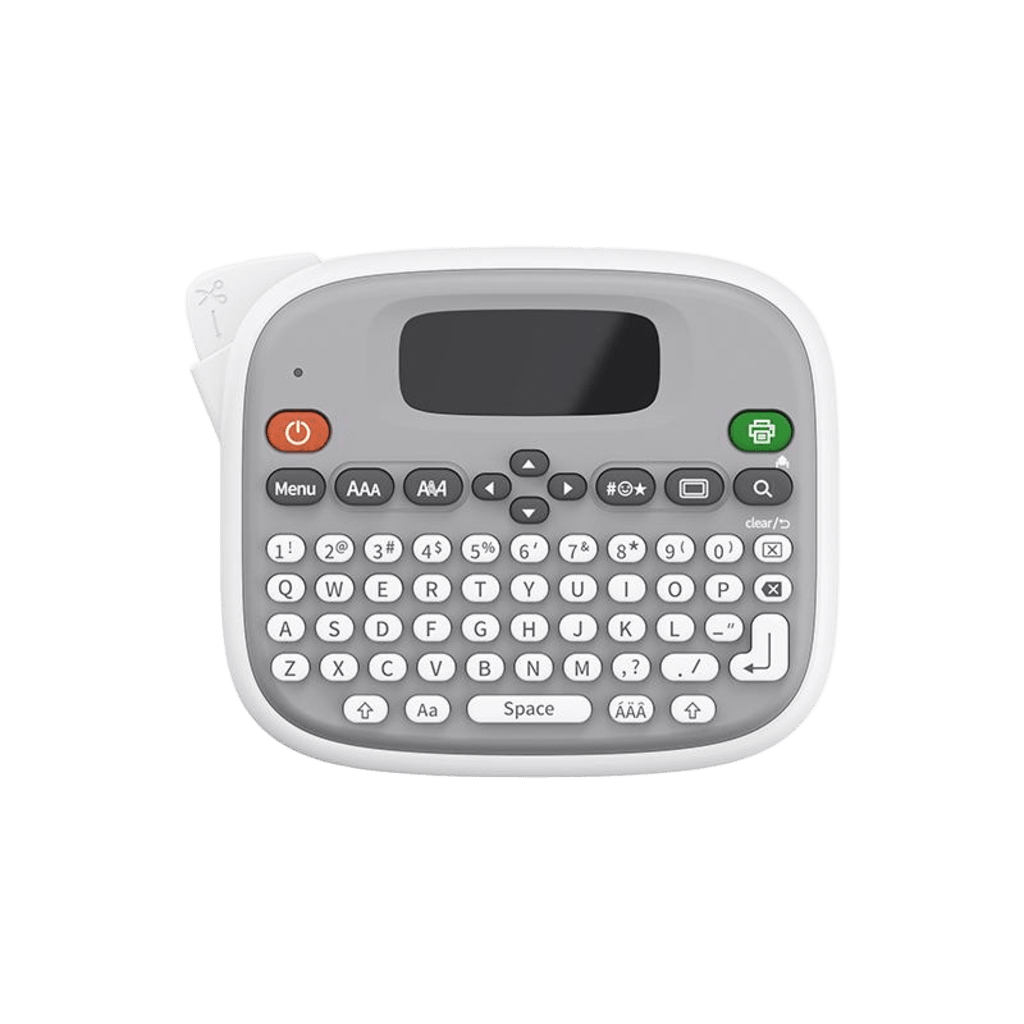 Impresora de Etiquetas Portátil / Térmica 203 ppp / Bluetooth / Pantalla LCD / QWERTY + App / 10 mm Ancho / USB-C / Batería AAA