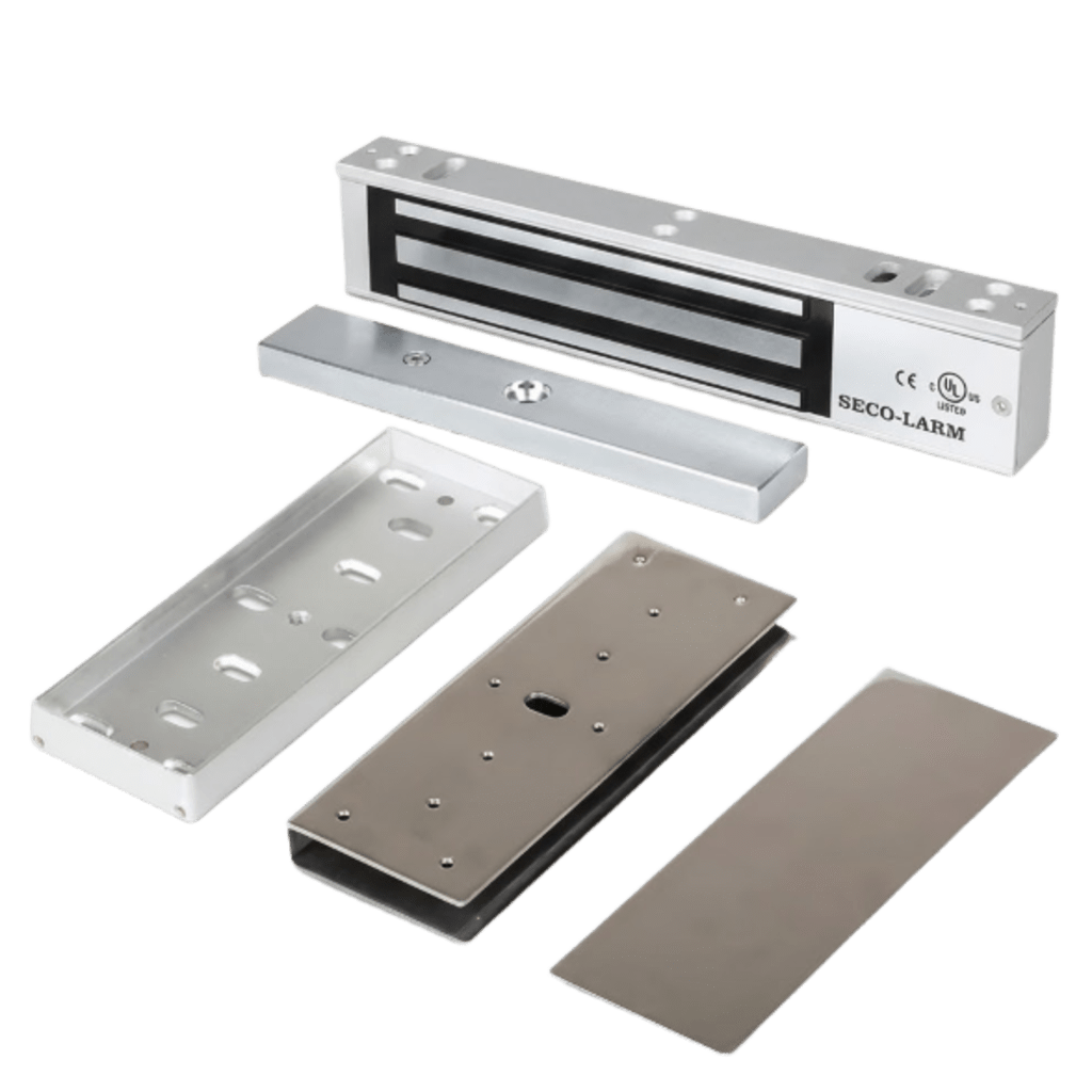 Kit Para Control de Acceso Incluye Chapa Magnética de 600 Lbs / Montaje En "U" Para Puerta de Cristal / Uso Interior / Certificación UL