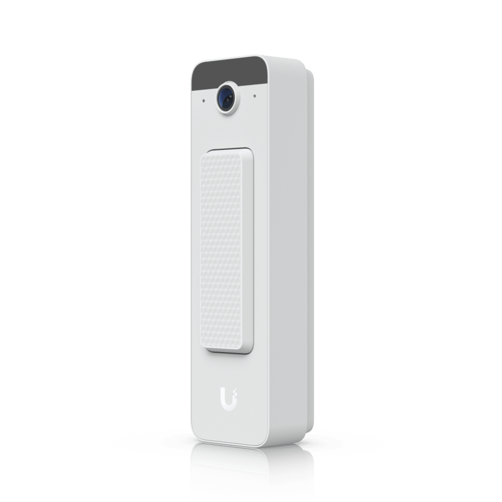 UVC Doorbell Lite – Videoportero Compacto 5 MP PoE con Visión Nocturna IR, Audio Bidireccional y Diseño Resistente al Clima, Color Blanco