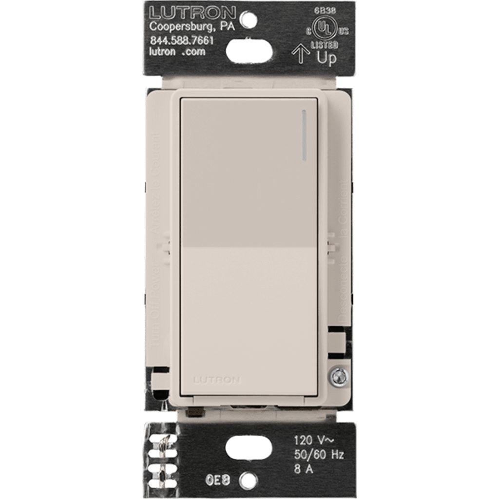 (RadioRa3) Apagador Sunnata color blanco para linea Radio Ra3, 8A de iluminacion, 5.8A Motor