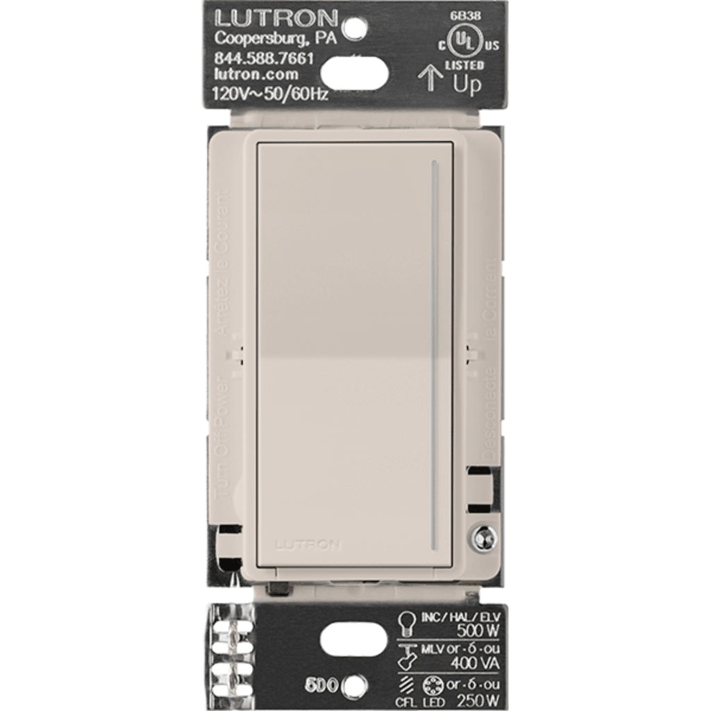 (RadioRa3) Apagador Sunnata color blanco para linea Radio Ra3, 8A de iluminacion, 5.8A Motor