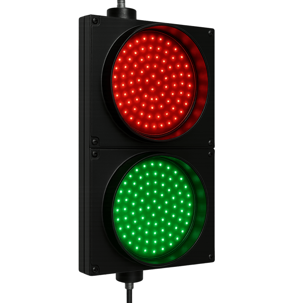 Semáforo / Señalización Rojo y Verde / Diametro 20 cm.