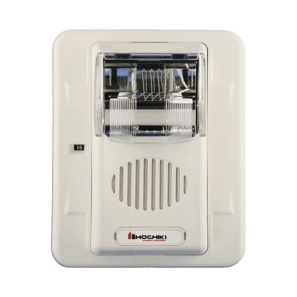 Sirena Estrobo, 12 Vcd, Multi-Candela 15 hasta 110 cd, Montaje En Pared, Color Blanco, Serie HEC3 (0500-05990) Hochiki