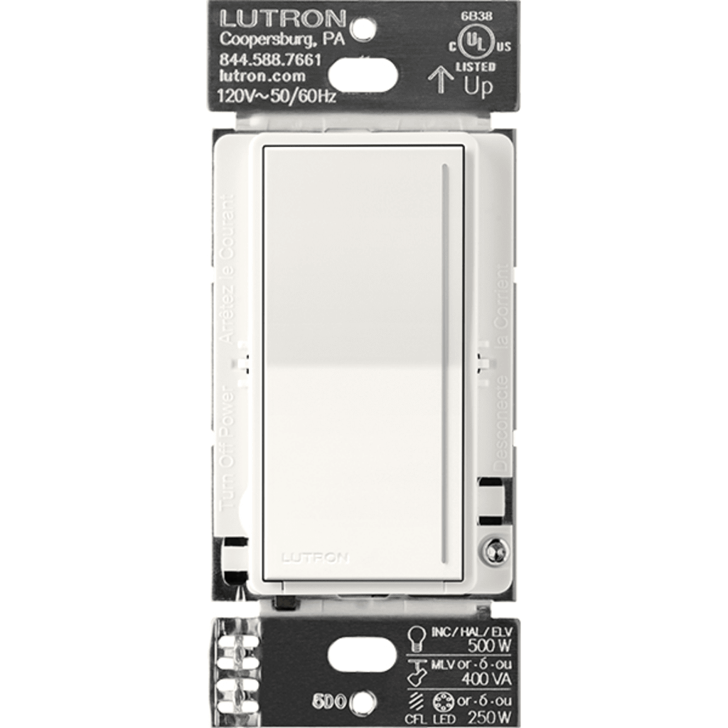 (RadioRa3) Atenuador táctil Sunnata Dimmer PRO color brilliant white, requiere cable neutro / soporta 250W LED