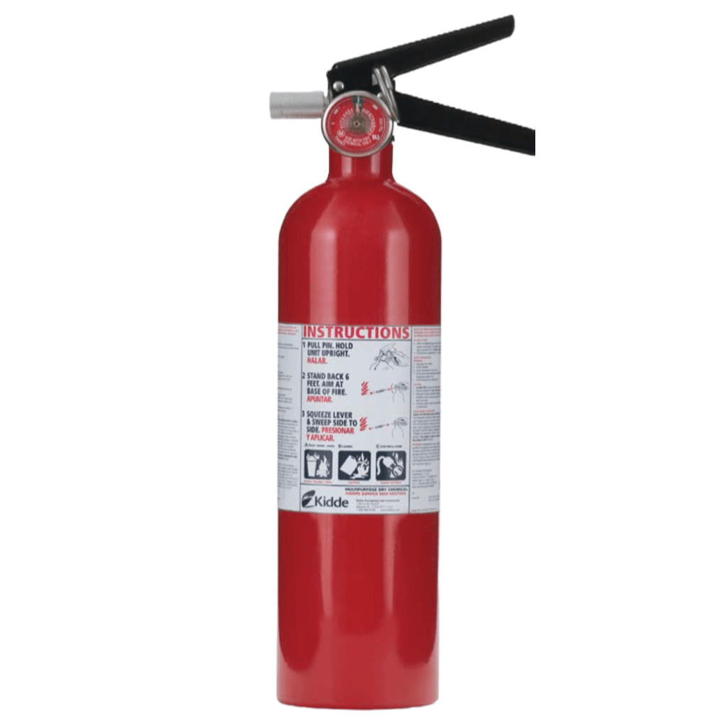 Extintor Recargable de Polvo Químico Seco | Fuegos Clase A, B y C | Talleres y Garaje | Paquete con 6