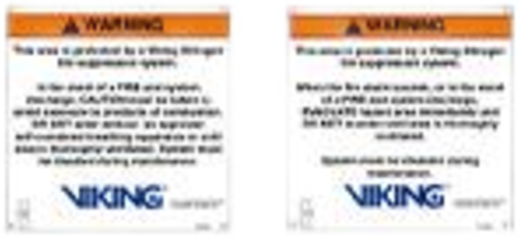 Señalamiento de Advertencia Interior Nitrogeno | Sistemas de Extinción Oxeo