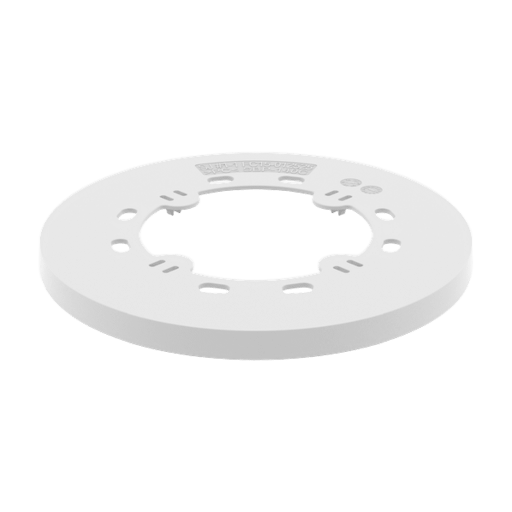 Cubierta de Orificio de Montaje SBP-140C / Policarbonato Blanco / RAL 9003 / 150.65x150.65x10 mm / 5 Piezas / Compatibilidad Multiple / UL-CE-FCC-KC-EAC