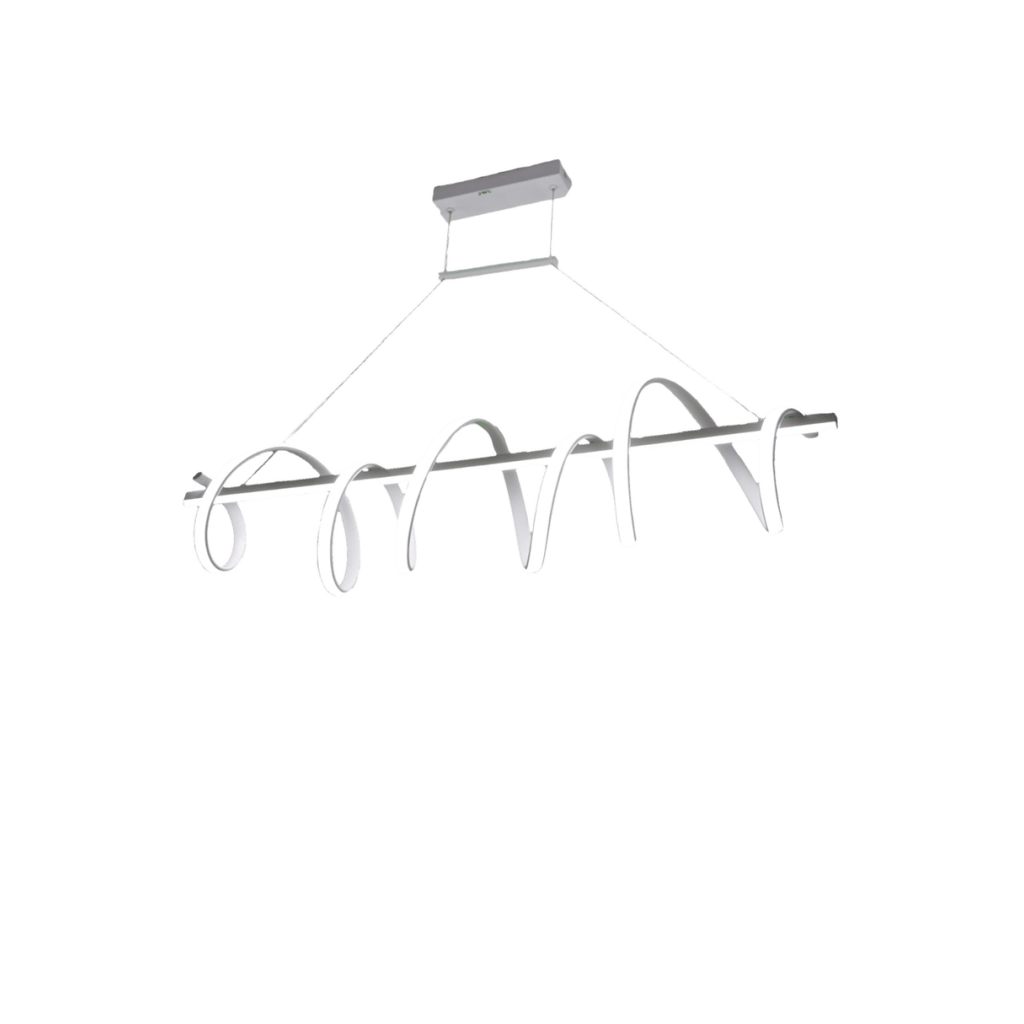 Lámpara de Techo LED / 80W / Flujo Luminoso 6400 Im / Ø1050 mm / Luz Blanca 6500K - Neutra 4000K - Cálida 2700K / Vida Útil 50,000 h / IP20 / Montaje Sobreponer / Blanco / Aluminio y PC