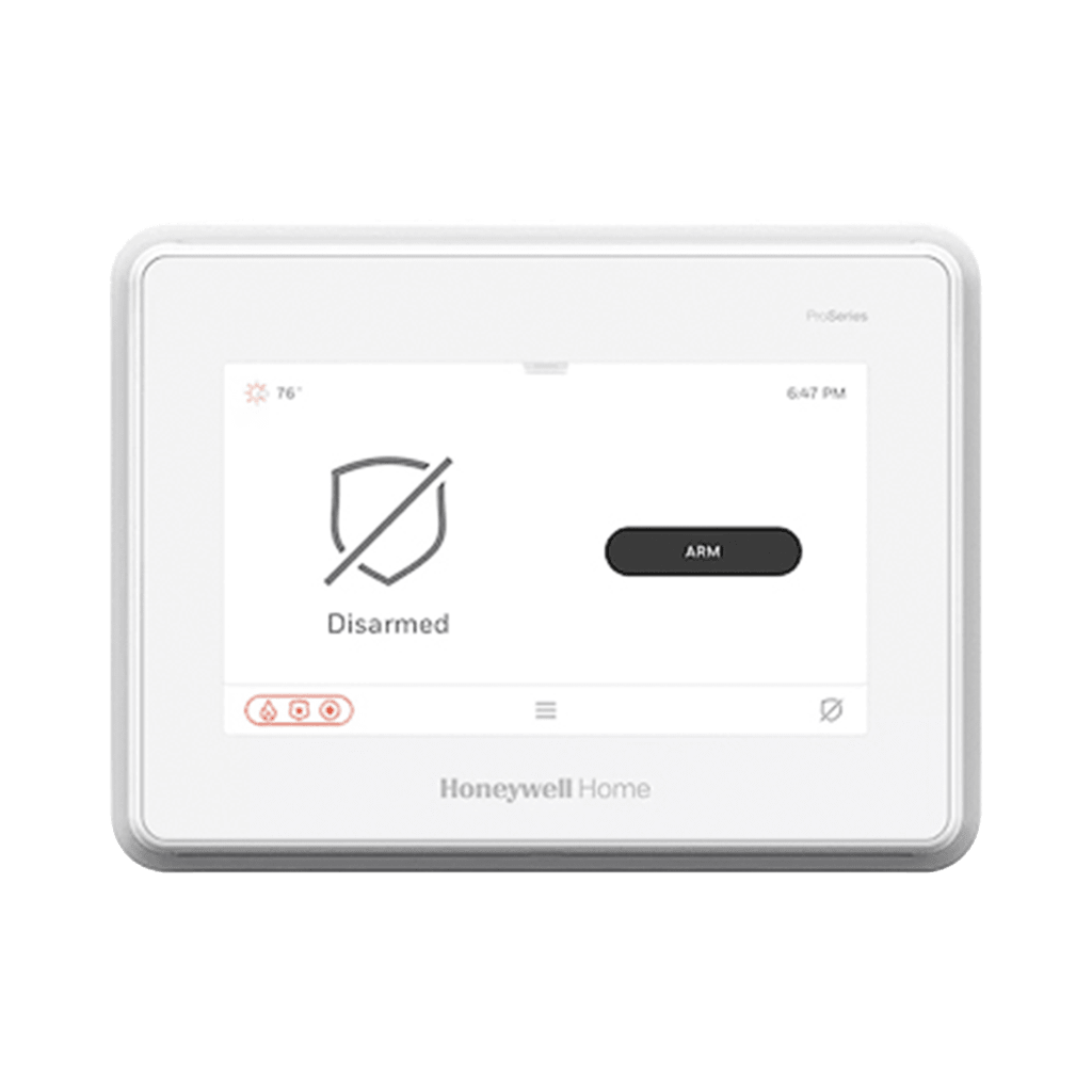 Sistema de Alarma con Pantalla Touch de 7" Compatible con sensores Inalambricos DSC, Bosh, 2GIG,ITI y Serie 5800 agregando el modulo PROTAKEOVR1