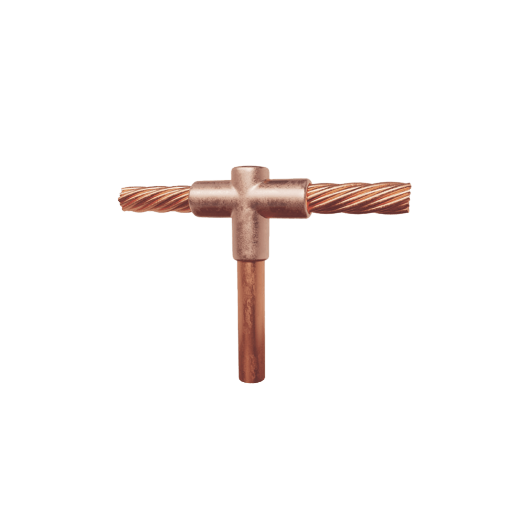 Molde para soldadura exotermica Tipo T, Tope de varilla 3/4 in. a Cable de Paso 4/0 AWG