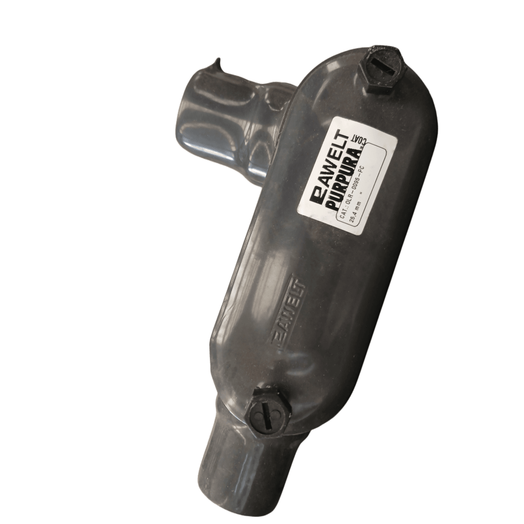 Caja Ovalada tipo LR con Recubrimiento Exterior de PVC de 1/2" (12.7 mm).