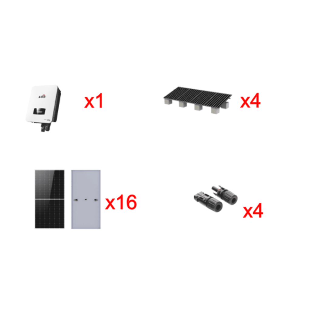 Kit Solar Interconexion / 10kW 220Vca / Inversor AFORE / Montaje Incluido