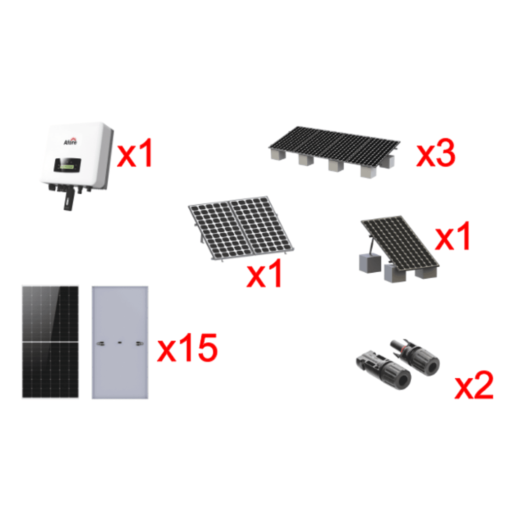 Kit Solar Interconexion / 9kW 220Vca / Inversor AFORE / Montaje Incluido