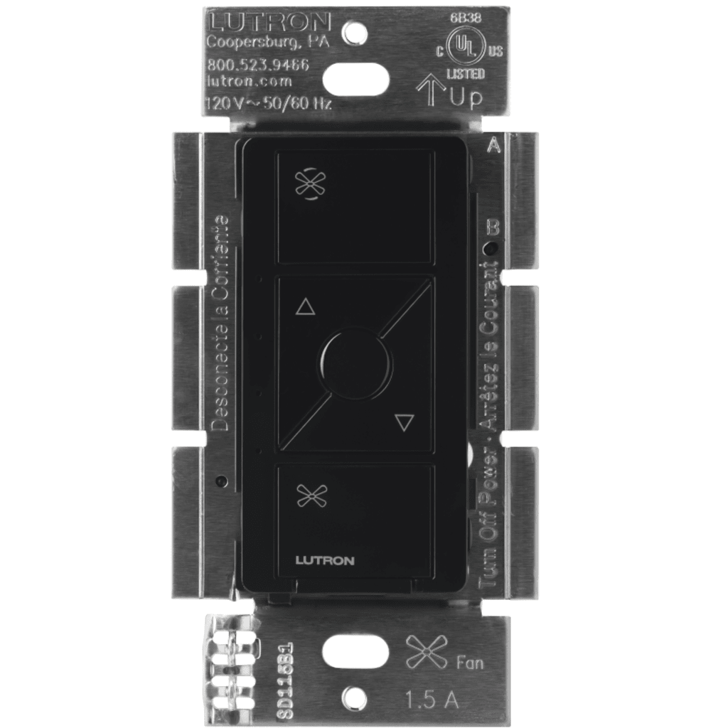 (Caseta Wireless) Control de velocidad inalámbrico para ventilador de techo, un solo polo.