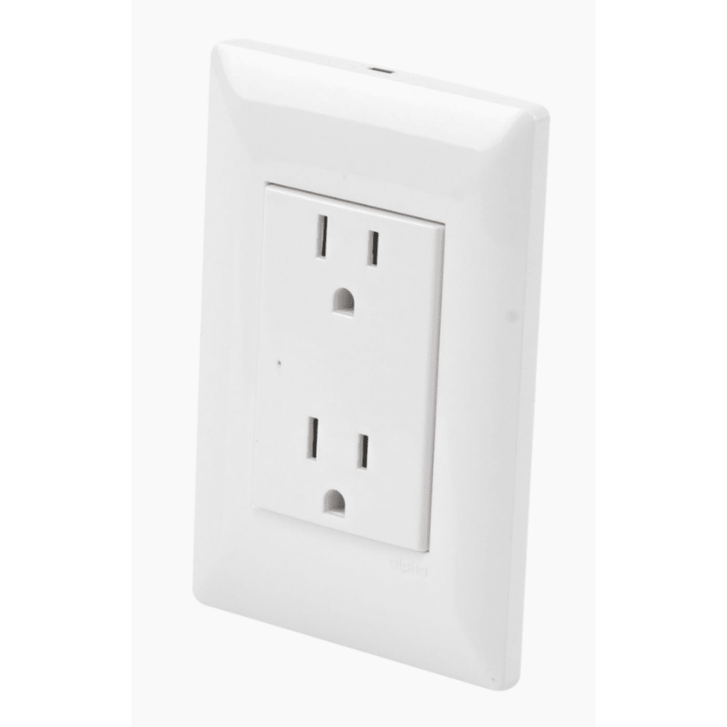 Contacto Inteligente de Pared Doble 220, 15A, con Supresor de Picos Tipo A.