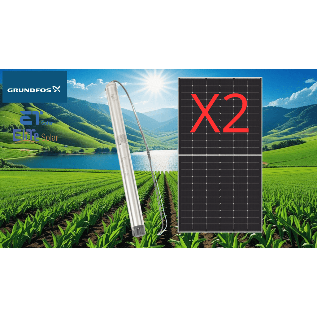 Kit De Bombeo Solar/ Bomba 035Kw / Módulos Solares 610w