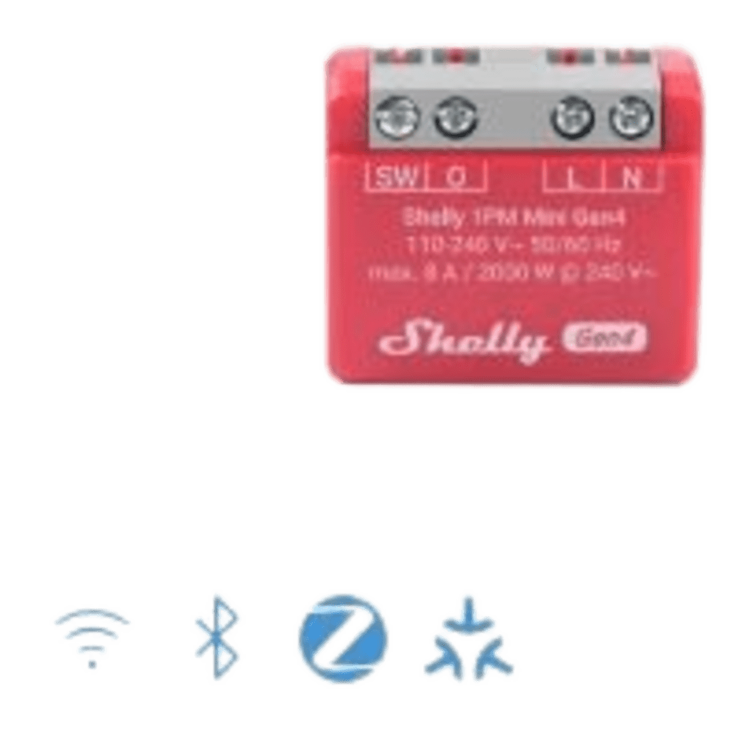 Mini Interruptor inteligente Wi-Fi 2.4 / medición de consumo, /1 canal 8A 110-240 / compatible con asistentes de voz