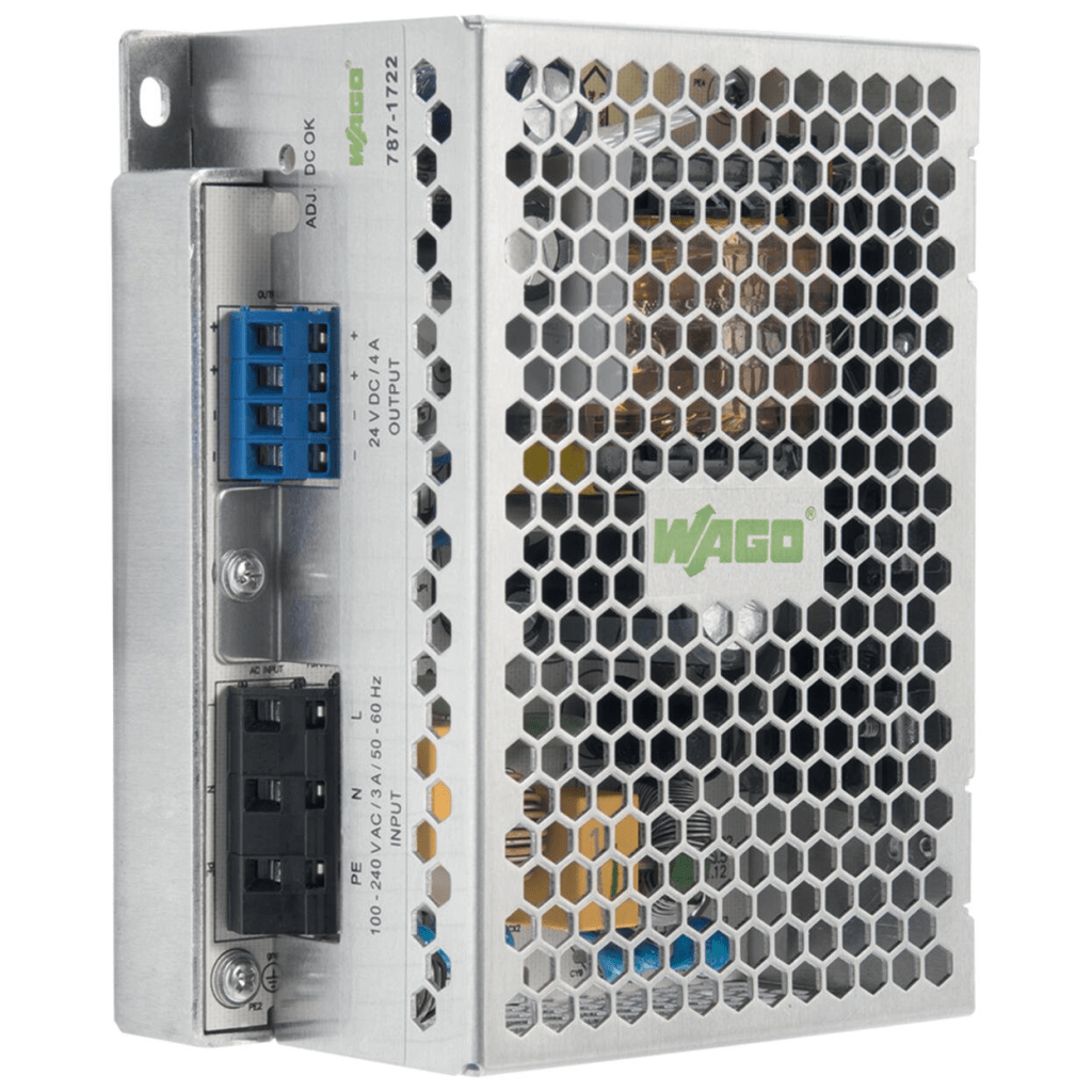 Fuente de Alimentación Conmutada / Sincronización Primaria ECO / 12V DC 8A / 96W / SELV PELV / Montaje Carril DIN / IP20 / Conexión Paralelo y Serie