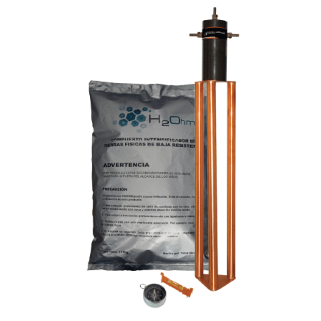 Electrodo para corriente máxima de 30 Amp. con Filtro y Compuesto H2Ohm.