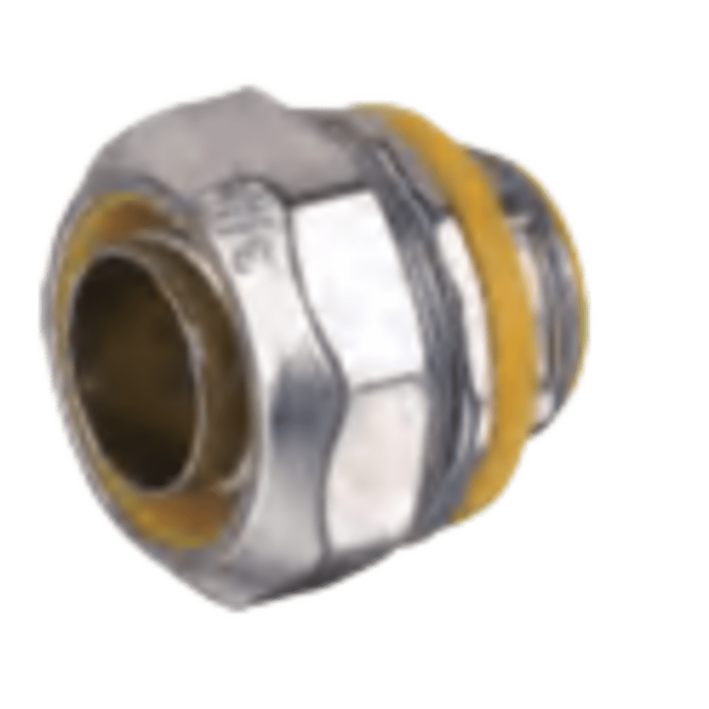 Conector Metálico Recto para Tubo Liquid Tight de 1"/ Aleación de Zinc.