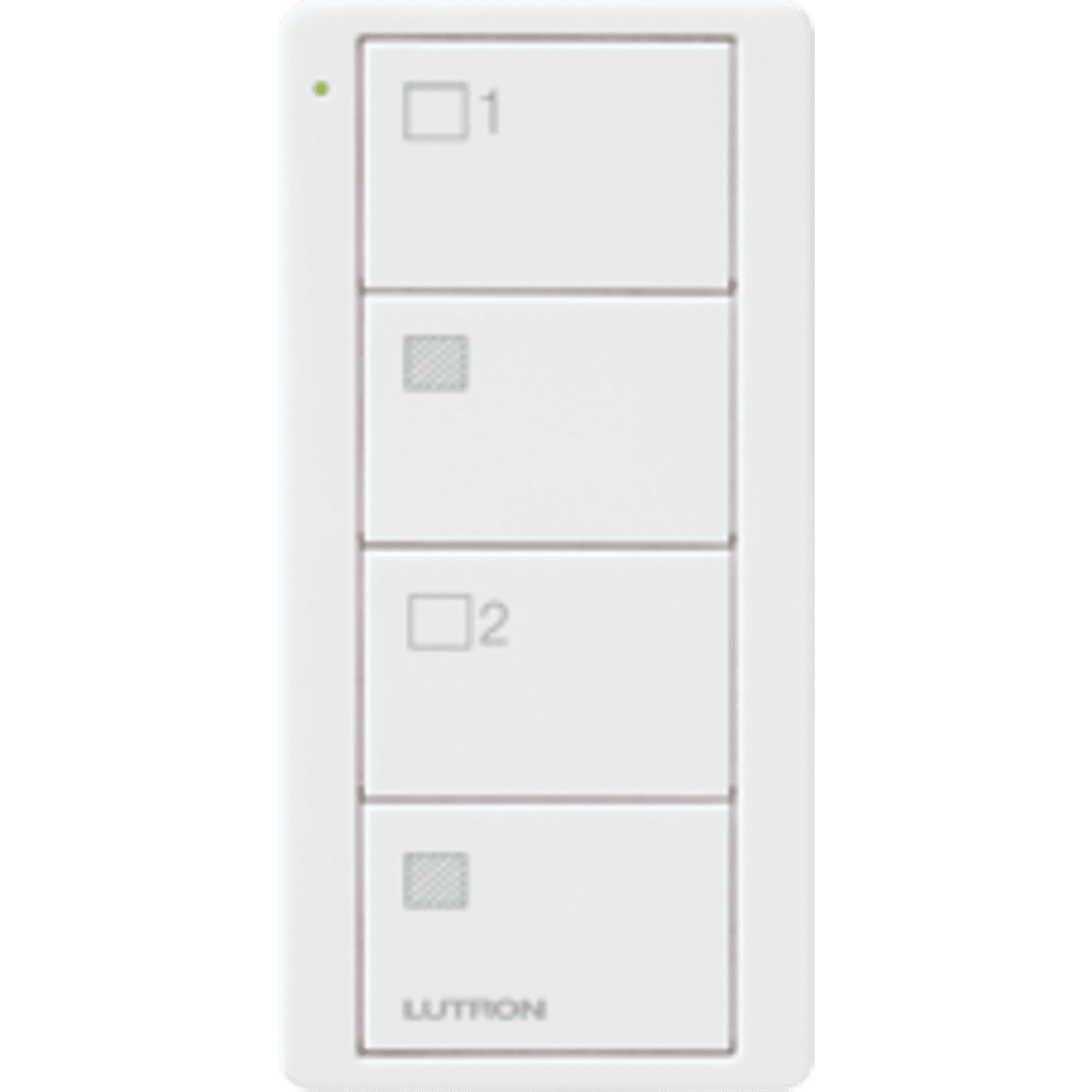 Control remoto PICO inalámbrico con 4 botones  encender/apagar grupo/escenas,  complemente con un atenuador o switch on/off