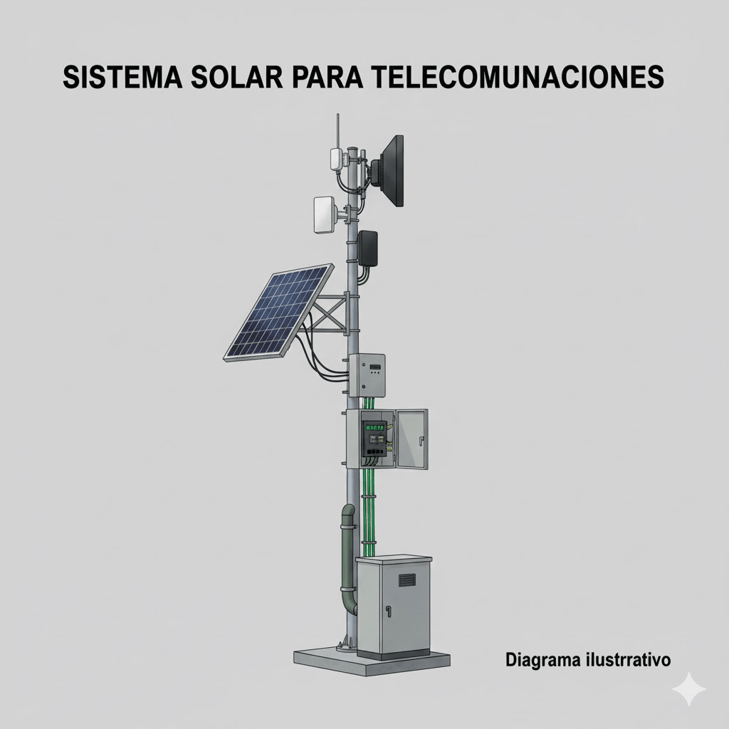 Kit Solar de 28 W con PoE Pasivo 24 Vcc para 2 Radios de Ubiquiti airMAX, Cambium ePMP
