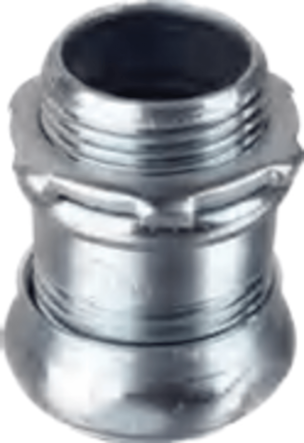 Conector de Compresión de Acero Galvanizado para Pared Delgada de 1/2" ( 13 mm).