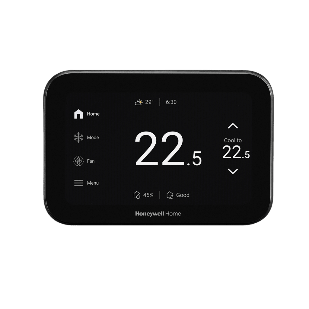 Termostato Inteligente ElitePRO / S1200 Smart Thermostat / Negro / Pantalla 5" / 4H-2C Bomba Calor / 3H-3C Convencional / Control IAQ / Video Doorbell / Redlink+WiFi+Bluetooth+Matter