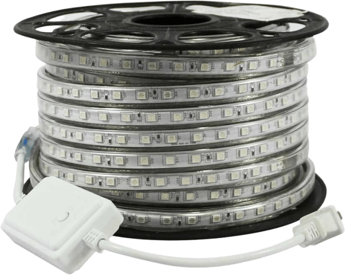 Manguera Luminosa LED RGB / 50 Metros / IP65 / Corte Cada 100 cm / Control Remoto RGB / 300W Máx / Multicolor RGB / Para Interior y Exterior