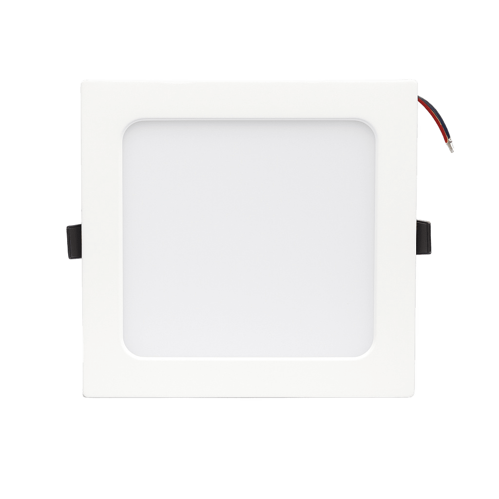 Spot Cuadrado Empotrable / 17.5 x 17.5 cm / Luz Fría / 110 V / 15 W / 1200 lúmenes / 25000 hrs / Ángulo de apertura 120° / IP20