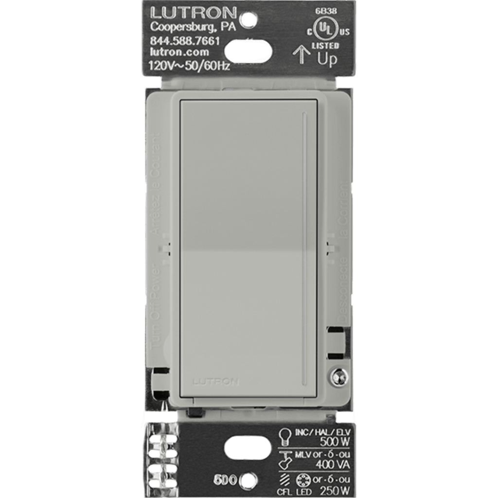 (RadioRa3) Atenuador táctil Sunnata Dimmer PRO color pebble, requiere cable neutro / soporta 250W LED