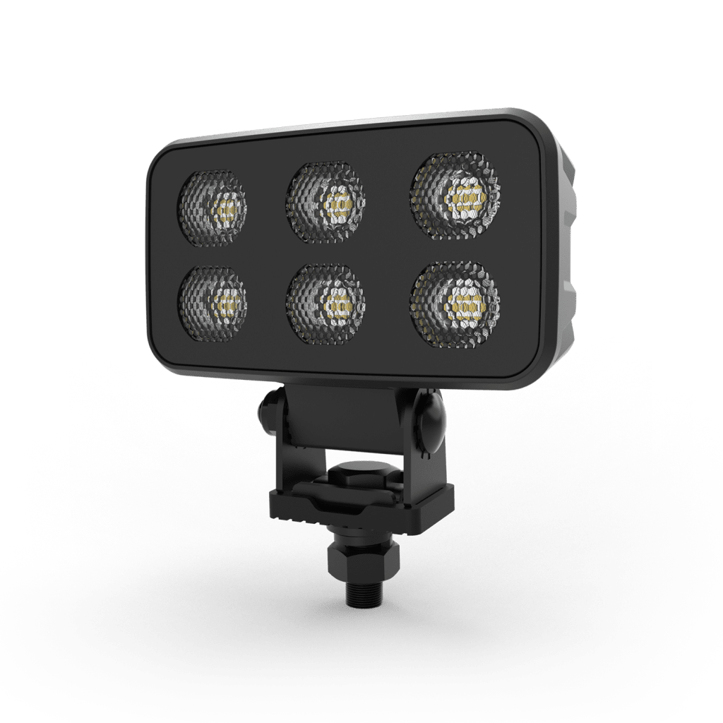 Luz de Trabajo Ultra brillante Cuadrada, 6 LED, 4630 Lúmenes, 12-24 Vcd