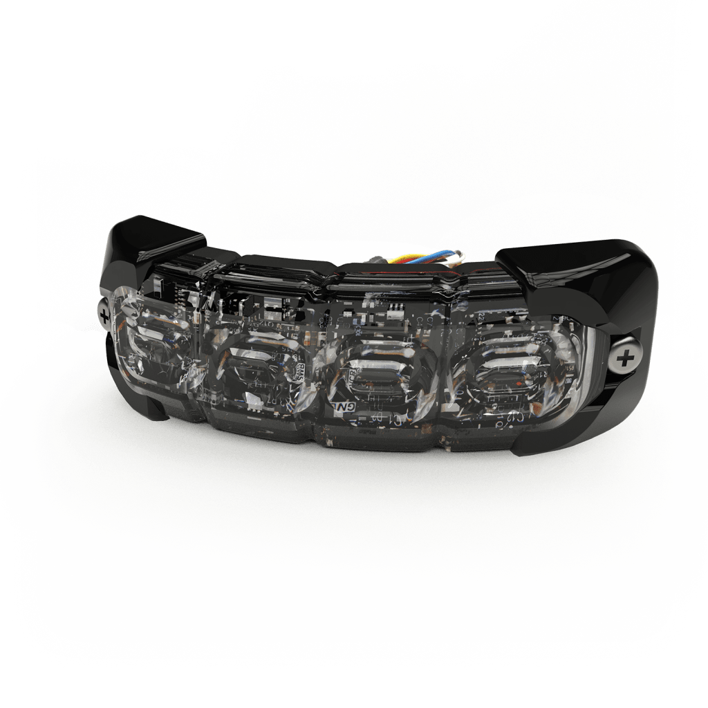 Luz perimetral , 8 LED Ultra Brillantes, Dual Color Azul / Claro