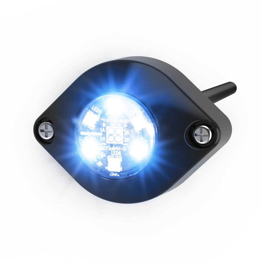Estrobo Oculto de 6 LED color Azul / Claro Serie ED9015