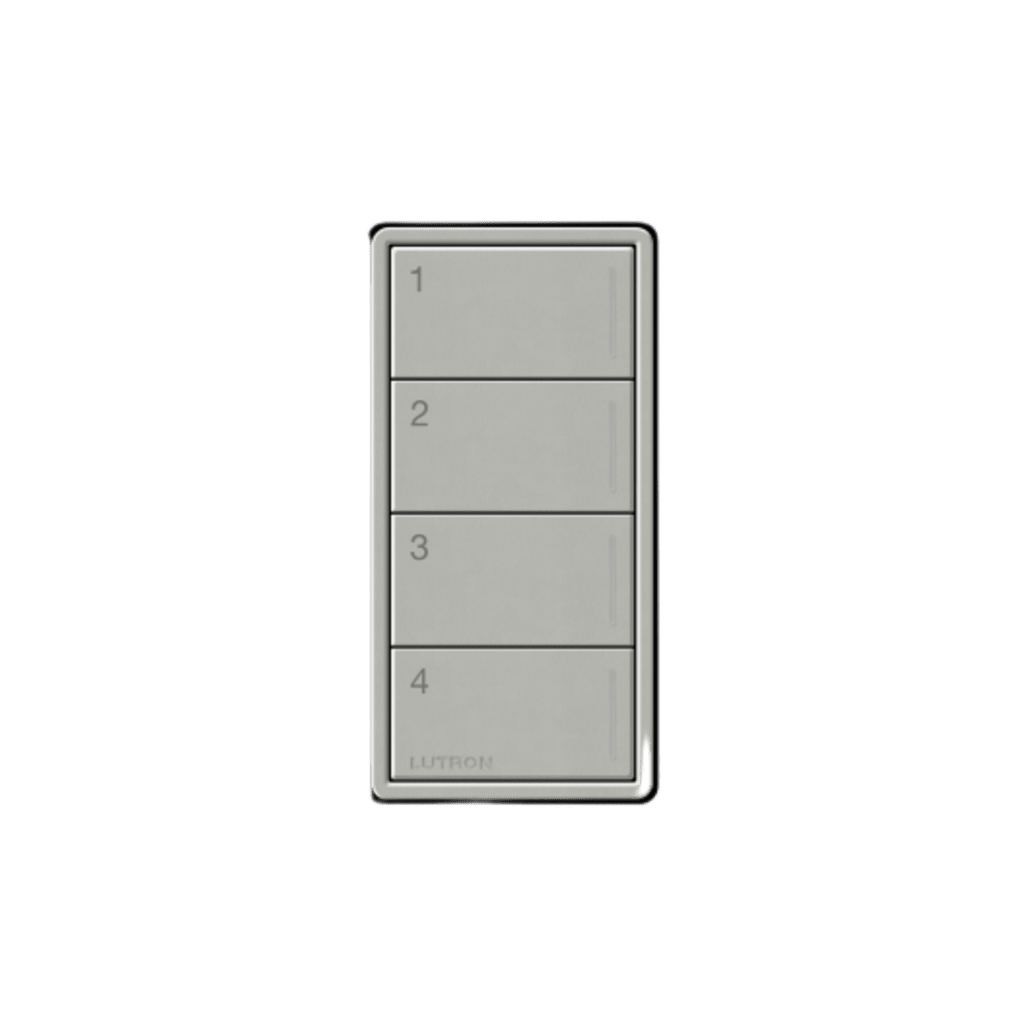(RadioRa3) Botonera Sunnata Negro 4 escenas para Radio RA3, programe escenas diferentes en cada botón.