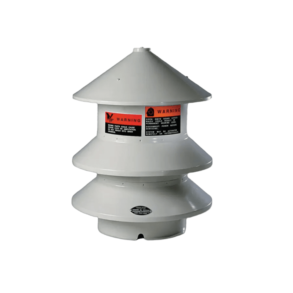 Sirena de alta potencia omnidireccional, 120Vca/cd